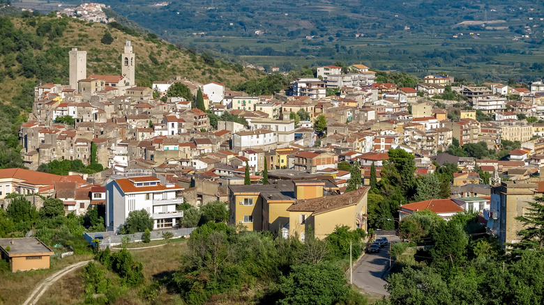 General panorama of the Castelforte community in Italy