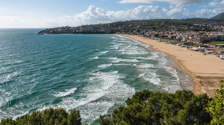 Beautiful beach in Gaeta, near Fondi