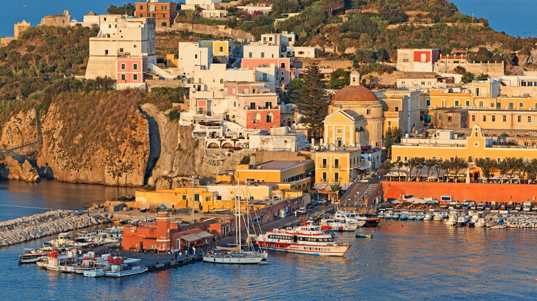 Ponza in Italy's Pontine Islands archipelago
