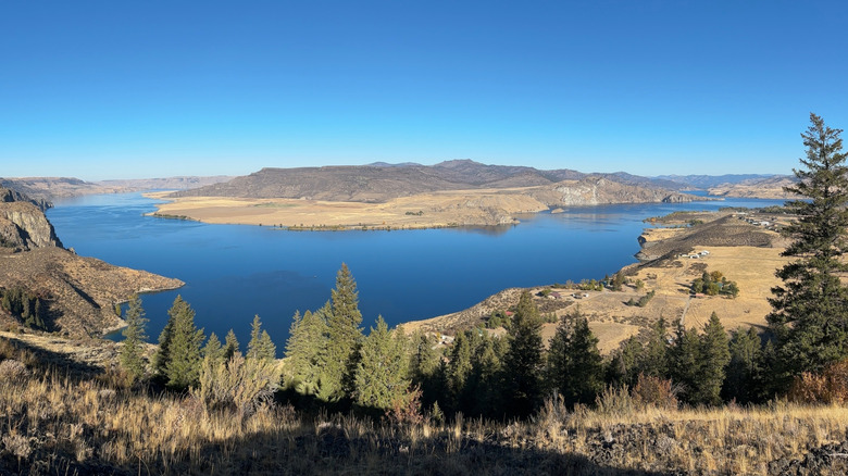 View of Lake Roosevelt from a hillside