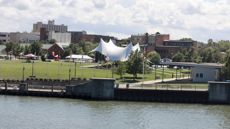 The riverfront of Lorain, Ohio