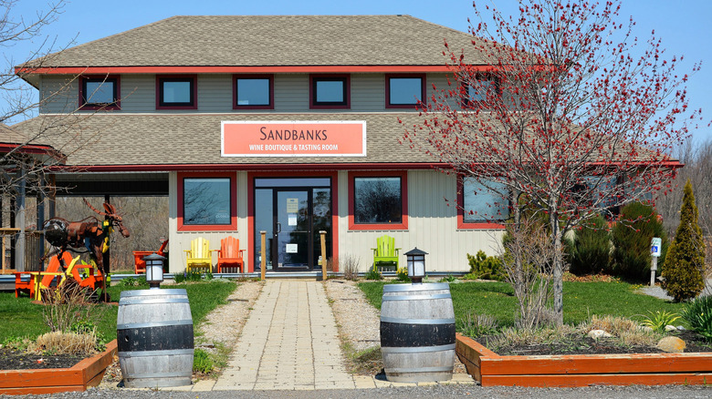 Exterior of Sandbanks Estate Winery