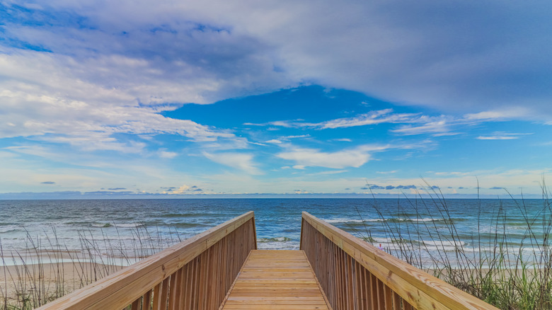 A view of Topsail Beach in North Carolina