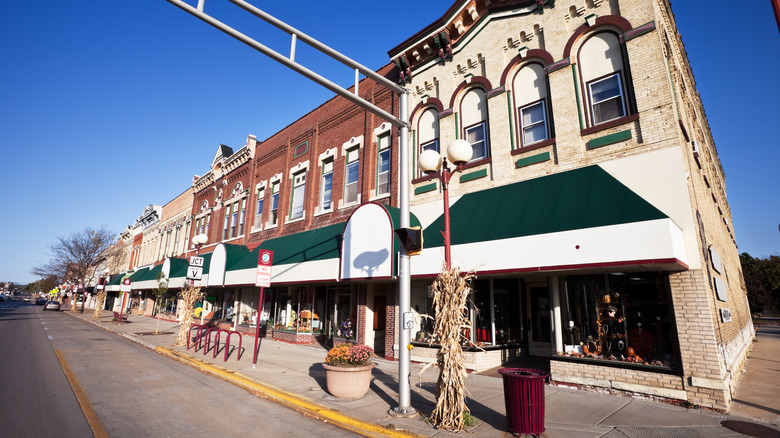 Sauk City main street buildings