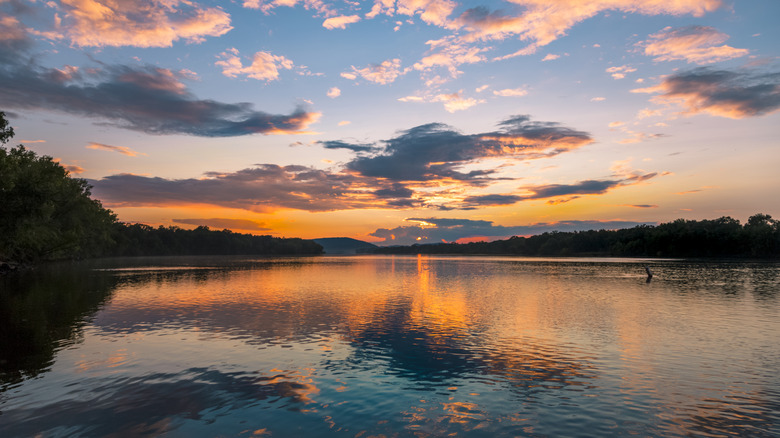 Wisconsin River at sunset