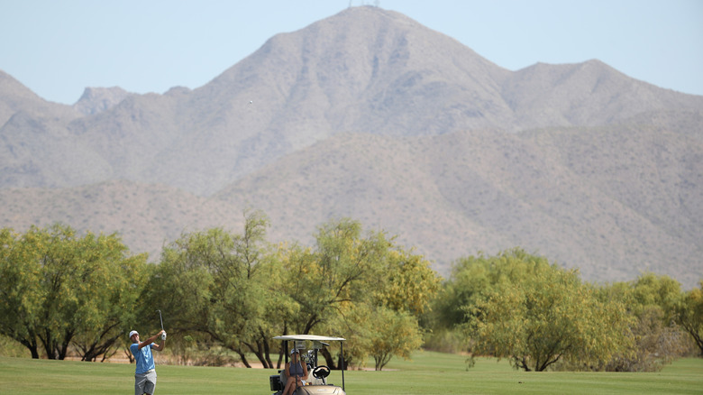 Professional Golfer Taylor Montgomery plays at Talking Stick Golf Club