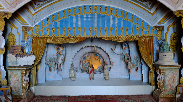The Marionette Theater inside the Palazzo Borromeo on Isola Madre, Lake Maggiore, Italy