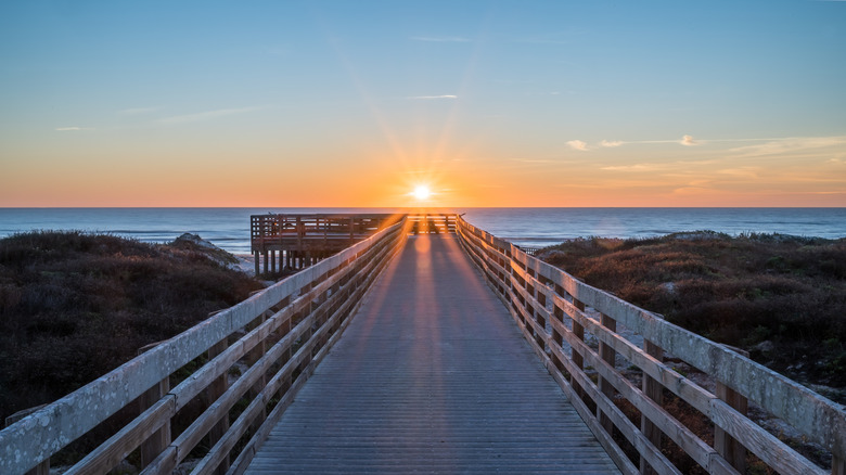 a morning sunrise at Malaquite Beach