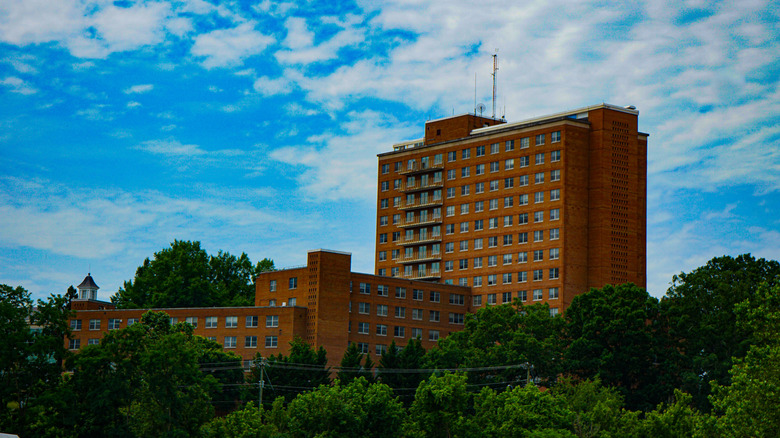The Muse tower at Radford University