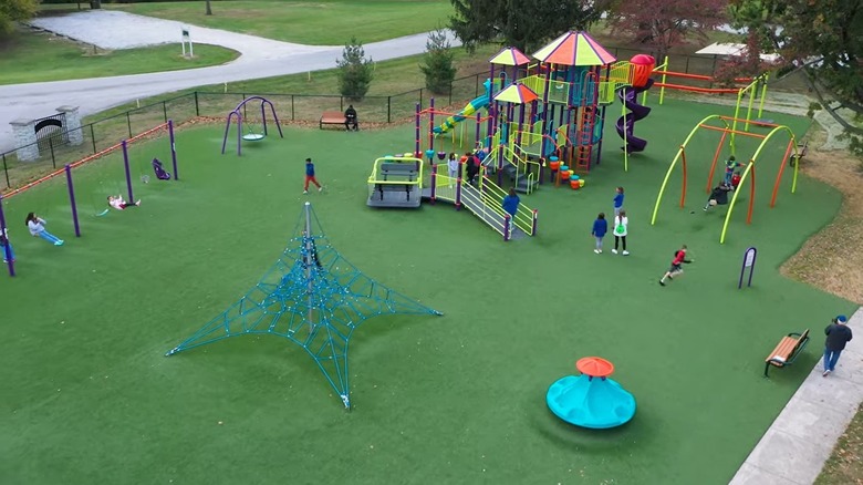 Rebekah Park Jungle Gym in Greensburg, Indiana