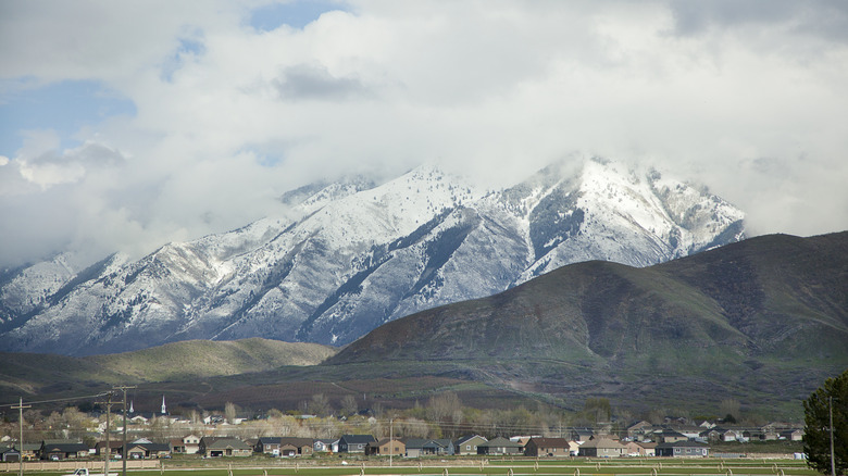 A view over the Wasatch Front from Interstate 15