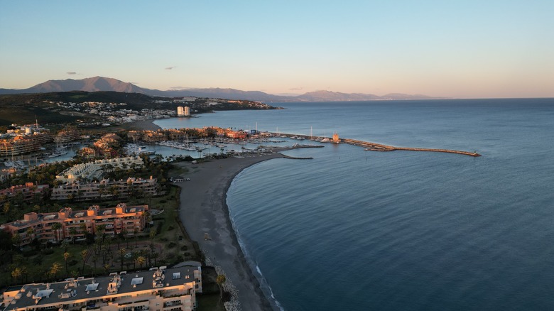 The coastline of Sotogrande, Spain