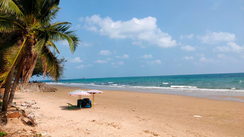 Thailand's Mae Phim beach on a clear day