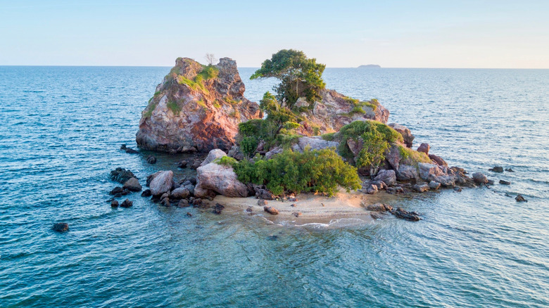 An island off the shore of Mae Phim, Thailand