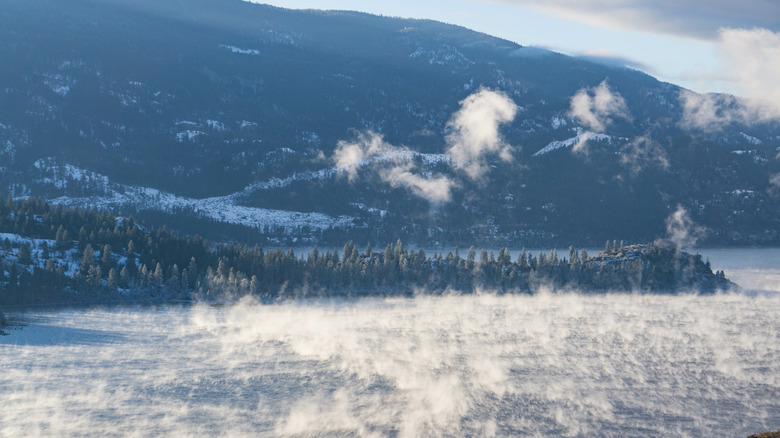 Kalamalka Lake on a winter morning