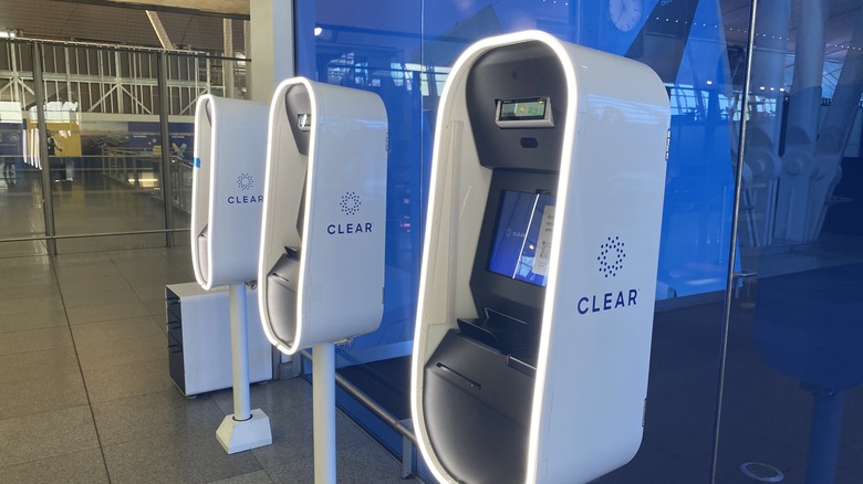 CLEAR kiosks 