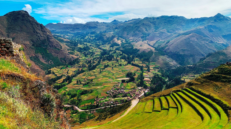 View of the Peruvian Andes near Cuzco