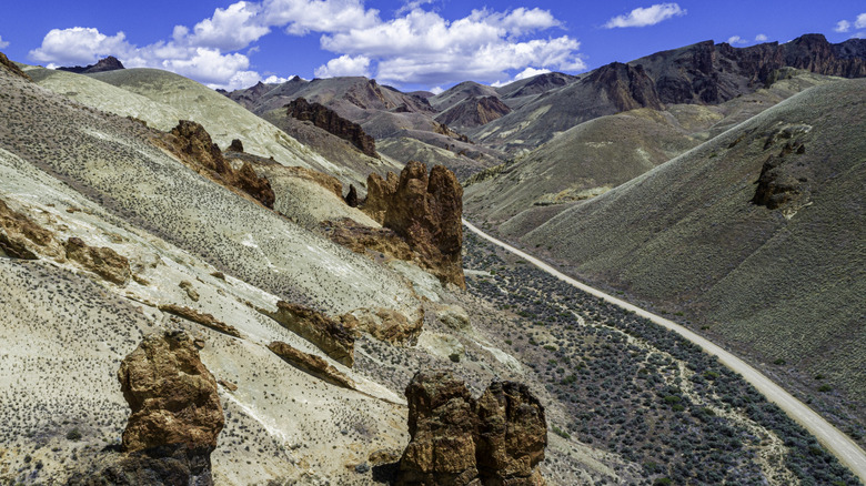 Volcanic tufts in the Owyhee Canyonlands in remote southeastern Oregon