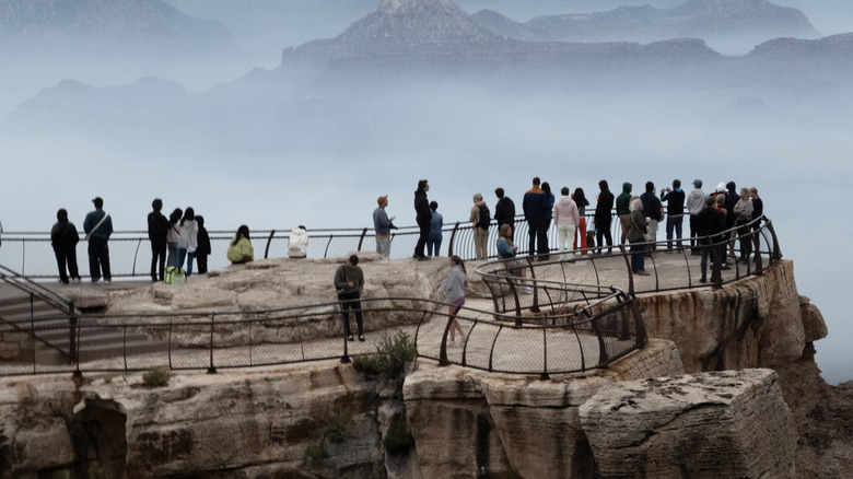 Crowd at Mather Point at the Grand Canyon
