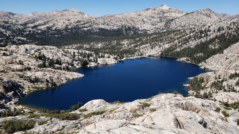 A view of Peeler Lake from overhead