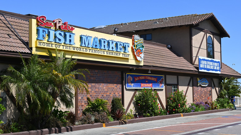 Closeup shot of San Pedro Fish Market