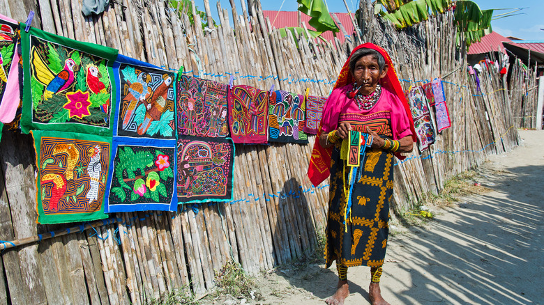 Guna woman in San Blas