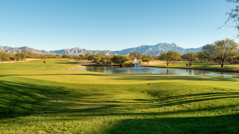 Golf course in Tucson, Arizona