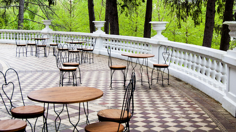 Outdoor patio in French Lick