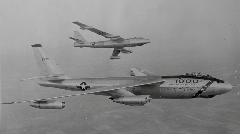 The B-47s in flight