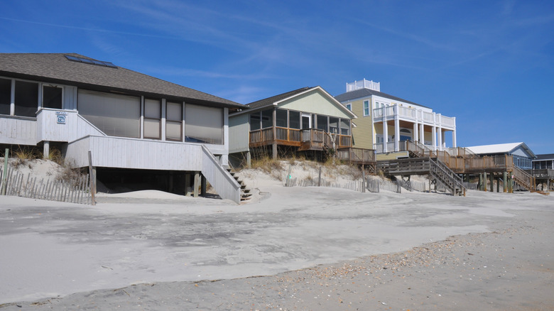 Beach rental properties along Myrtle Beach, South Carolina