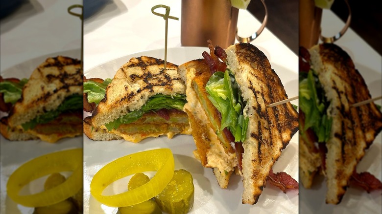 Fried green tomato B.L.T from Stella's Southern Bistro in Simpsonville, South Carolina