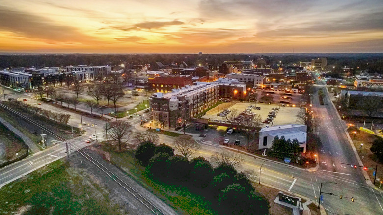 Aerial view of Rock Hill, South Carolina