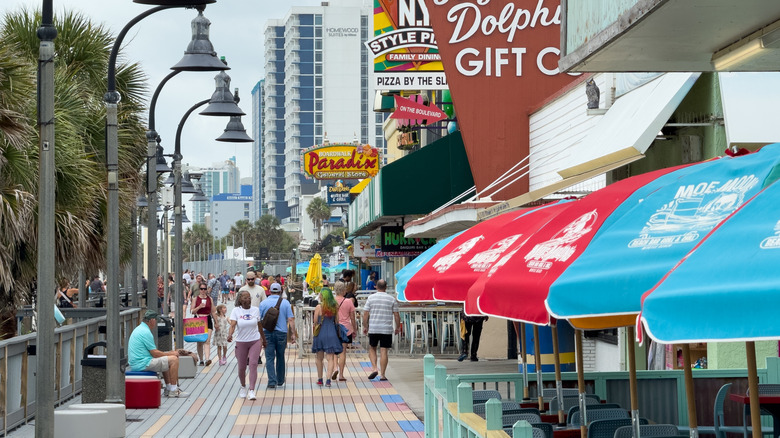 The boardwalk at Myrtle Beach
