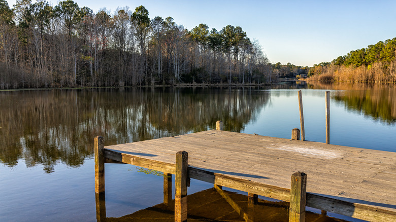 boat dock in Lake Marion, Eutawville, South Carolina