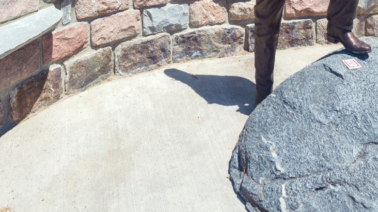 Bronze statue of Arthur Calvin Mellette, South Dakota's first governor, in Pierre