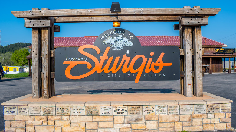Welcome to Sturgis sign in Sturgis, South Dakota