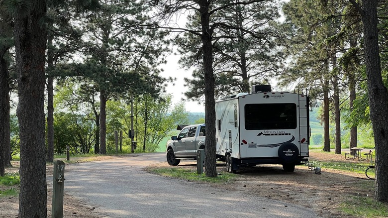 Camping at Union Grove State Park in South Dakota