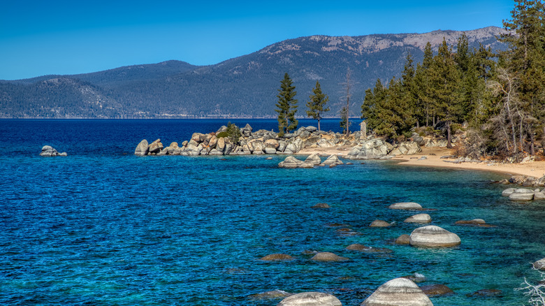 Chimney Beach at Lake Tahoe