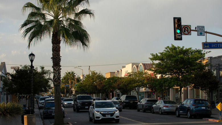 Street view of Little India in Artesia, California