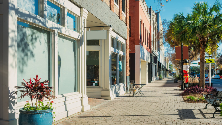 The downtown area of Valdosta, Georgia