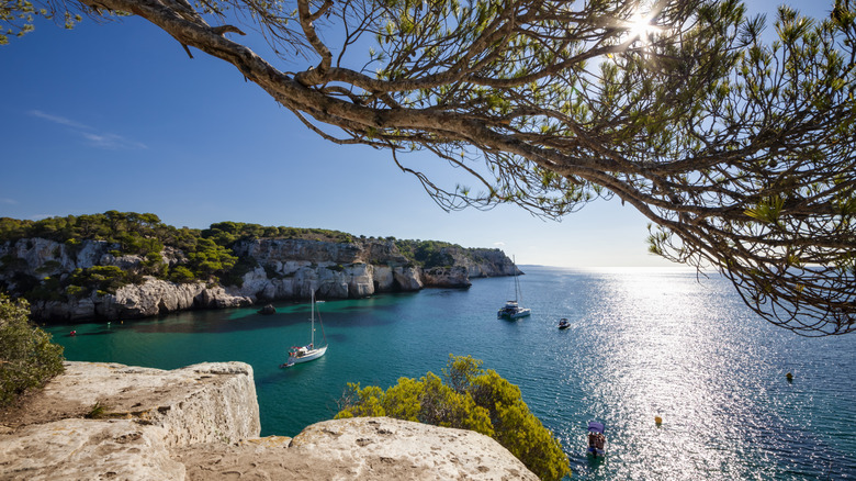Coastal view from Menorca island