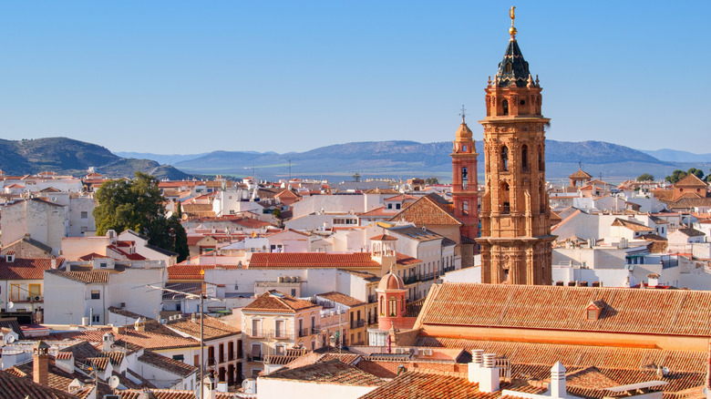 center of historical Andalusian city Antequera, Spain