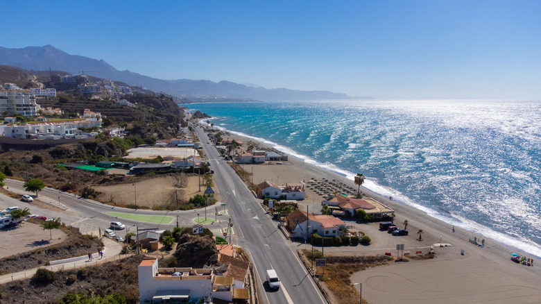 View of Torrox Costa in Andalusia
