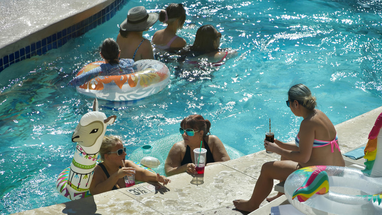The lazy river at Mandalay Bay
