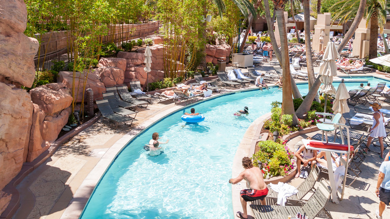 The lazy river at MGM Grand