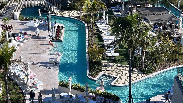 The lazy river at St Regis Longboat Key