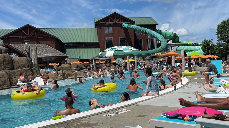 The lazy river at Wilderness Resort