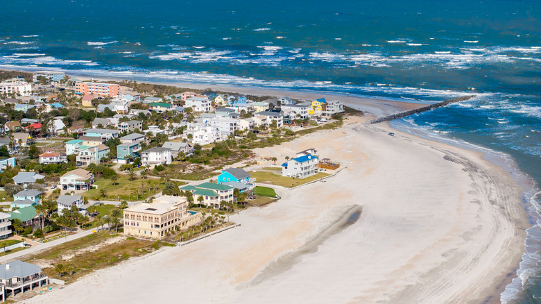 Aerial view of Vilano Beach