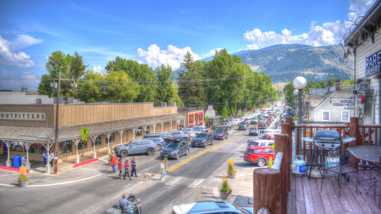 Stores in downtown Jackson, Wyoming