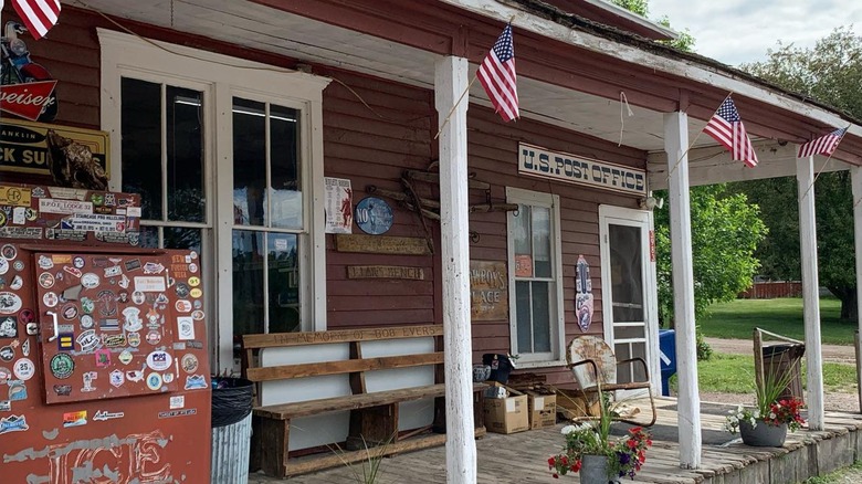Facade of the Aladdin General Store in Wyoming